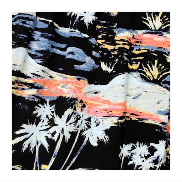 NWT Free People | Black Combo Blue Lagoon Print Pants Size Small - Picture 6 of 12